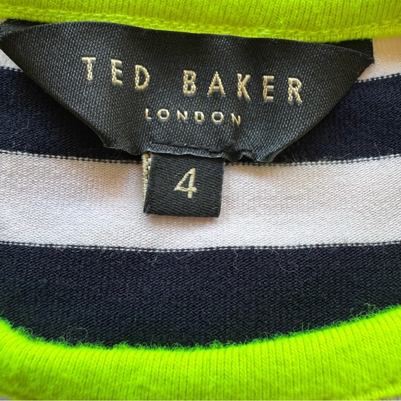 Striped Black and Yellow Midi Dress - Picture 7 of 13